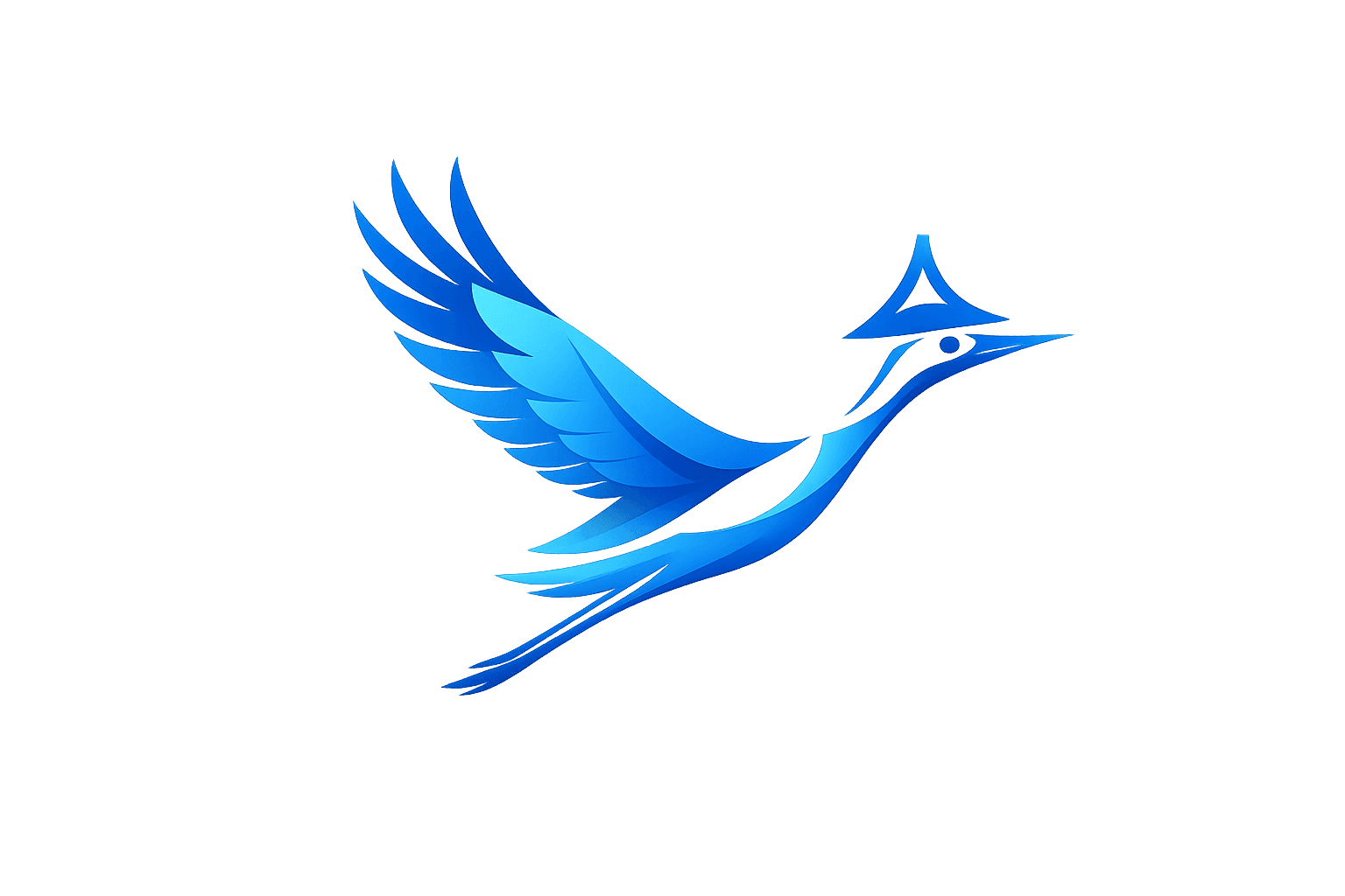 Snowbird Systems logo — a glowing blue crane in flight